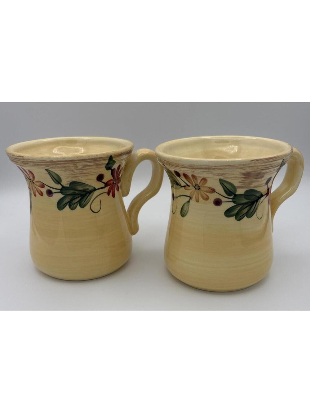 Pfaltzgraff 2007 Hand Painted Fruit Bounty Yellow Mug or Cup 1 Available